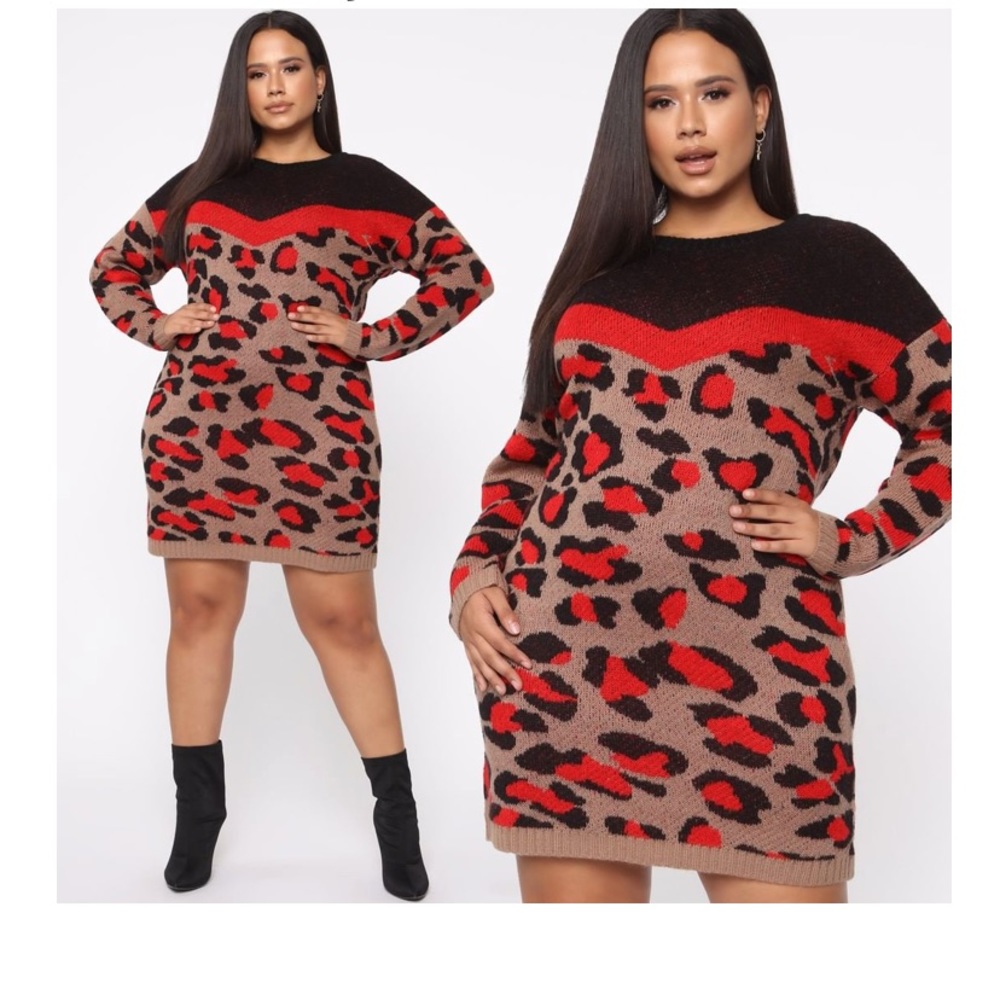 BNWT FASHION NOVA SWEATER DRESS 2X